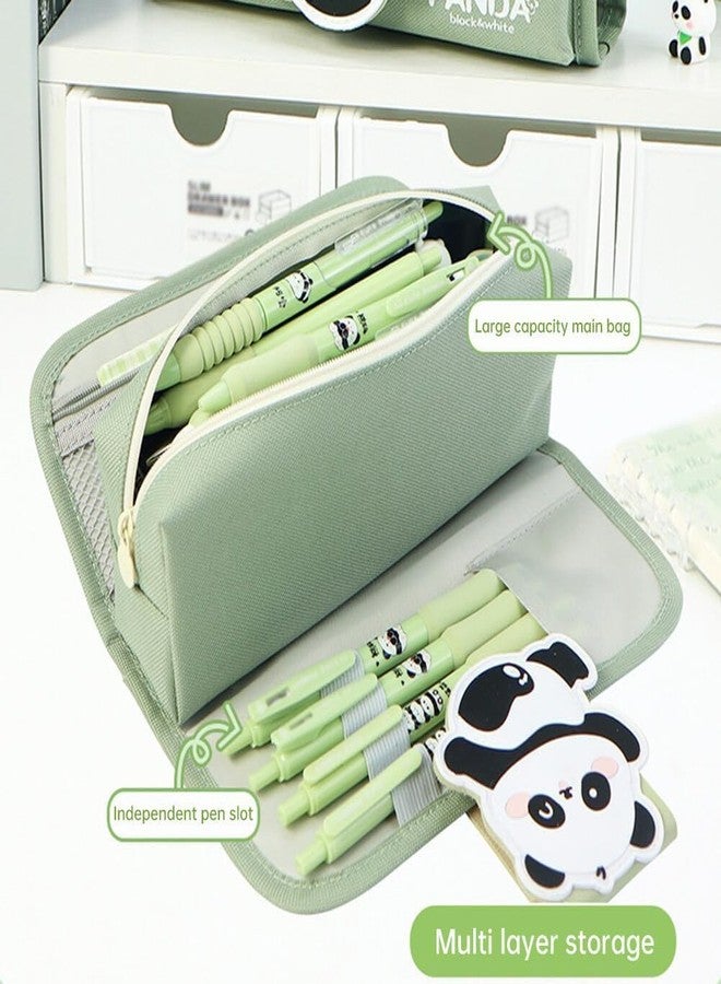 GETNAKSH Large Capacity Detachable Cartoon Pencil Case Detachable Cute Aesthetic Pencil Case for Girls Multifunctional Stationery Organizer for School Office (G P Pouch) - Image 2